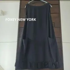 値下 FOXEY NEW YORKワンピース 40 カフェオレ M〜L - メルカリ