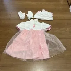 ディズニー ねこのマリーコスチューム 帽子 手袋リボン付き　80cm〜100cm
