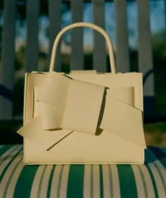 FRAY I.D.【ルエル】リボンミドルバッグ イエロー