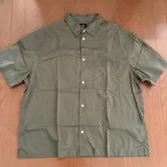 H&M 半袖シャツ オリーブグリーン