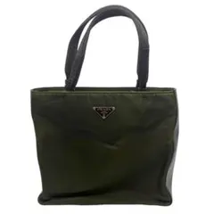 カーキ トートバッグ