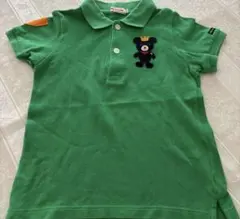 子供服キッズ　ミキハウス　ダブルビー　半袖ポロシャツ　110