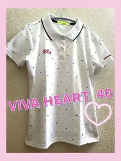 ♡ビバハート♡サイズ40 ゴルフ 半袖ポロシャツ レディース