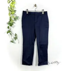 ユナイテッドアローズ テーパードパンツ(S)ネイビー クロップド丈 ストレッチ