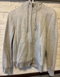 ユニクロ内側ボア付きジップアップパーカーグレー Sサイズ