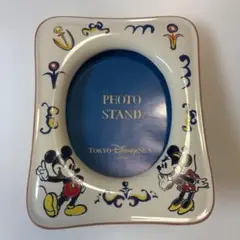 Disney ディズニーシー フォトスタンド 写真立て 陶器 ミッキー ミニー