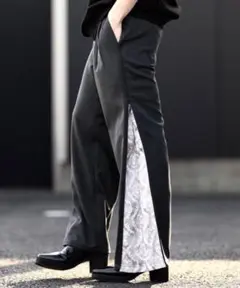 【CLEL】TRルーズ サイドジップデザインパンツ