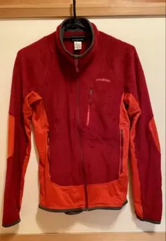 patagonia R2 フリースジャケット XS 赤/オレンジ