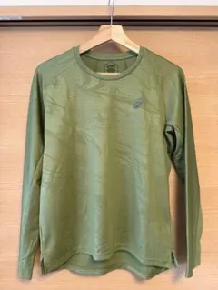 asics アシックス　エンボス長袖Tシャツ メンズSサイズ