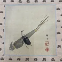 兜図/端午】岩佐古香 2563 甲と菖蒲 端午の節句 共箱 掛け軸 肉筆