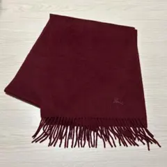 Burberrys カシミヤ100% マフラー ボルドーのサムネイル