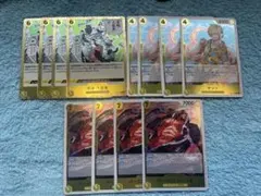 ワンピースカードエッグヘッドクライシス　黄デッキパーツ　黒縄大龍巻R サンジR