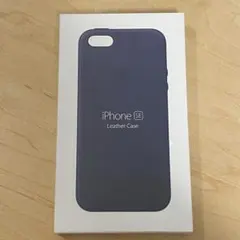 新品 Apple純正品レザーケースiPhoneSE純正ケース ミッドナイトブルーのサムネイル