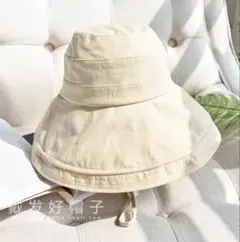 つば広 バケットハット 帽子 レディース UVカット 春　夏　紫外線　日焼け