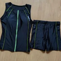 le mode フィットネス 競泳水着 セパレート 体型カバー めくれ防止のサムネイル