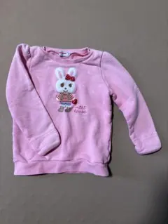 MIKI HOUSE うさぎ刺繍 トレーナー ピンク 110cmのサムネイル