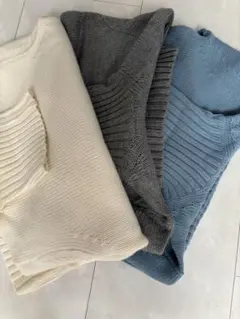 GU ローゲージニットセーター　MM 3点セット 未使用