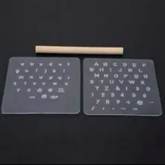 迅速発送！新品 レザークラフト　刻印クリアシートと打ち具のセット