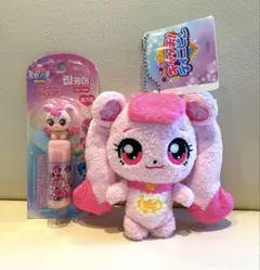 キャッチティニピン　ハチュピンぬいぐるみチャームとティニピンリップクリーム苺の香のサムネイル