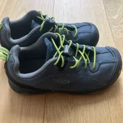 KEEN キッズ スニーカー ネイビー ライムグリーン　20cmのサムネイル
