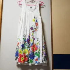 未使用　花柄　ワンピース