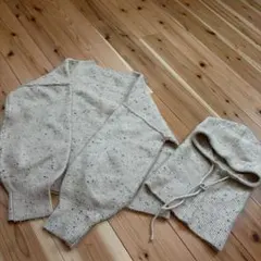 GRL/ニットセーター バラクラバ セットアップ ベージュ系