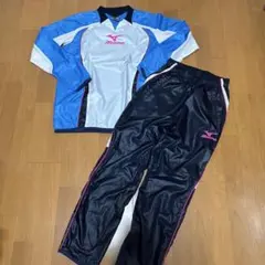 Mizuno ジャージセット 青/白/黒