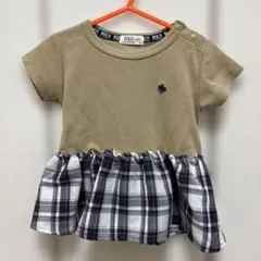 POLO Baby チェック柄切替ワンピース 90cm
