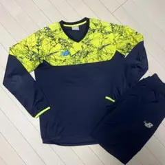 New Balance ピステ上下 ネイビー/イエロー