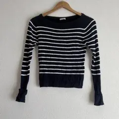 ハニーズ 紺 ボーダー 長袖