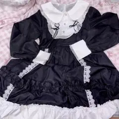 コスプレ ロリータ ゴスロリ ワンピース 黒
