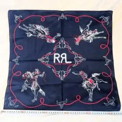 新品 ダブルアールエル RRL風 バンダナ ネイビー カウボーイ