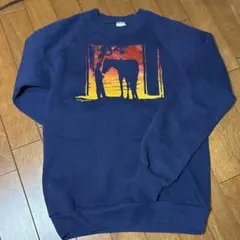 JERZEES US製スウェット　馬柄　US古着 ヴィンテージ　アニマル
