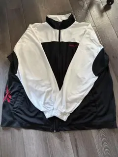 Reebok ジップアップジャケット M/48 白黒