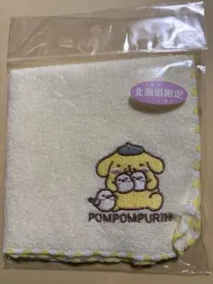 ポムポムプリン　シマエナガ　タオルハンカチ