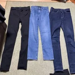 UNIQLOジーンズスキニーデニム 3色セット