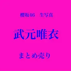 櫻坂46　武元唯衣　生写真　まとめ売り11種19枚 1枚¥80 　4枚〜のサムネイル