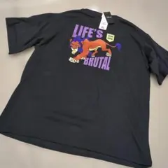 Disney ライオンキング スカー Tシャツ ブラック 3L