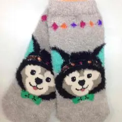 新品 ダッフィ ハロウィン ルームソックス