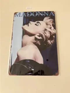 Madonna True Blue マドンナ　ブリキ看板 インテリア
