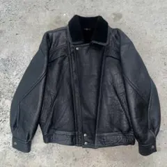 00's archive ヴィンテージ レザー ボア ファージャケット