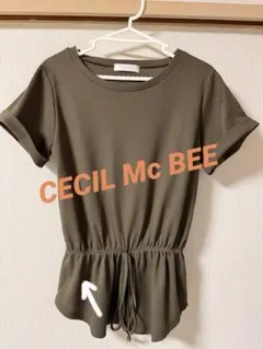 CECIL McBEE 半袖カットソー カーキ Mサイズ