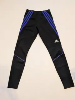 adidas climalite ブラック/ブルー タイツ M