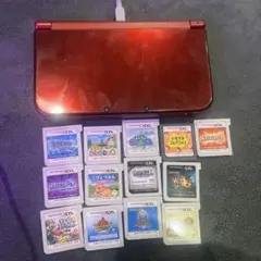 newニンテンドー3DSLLカセット13個付き