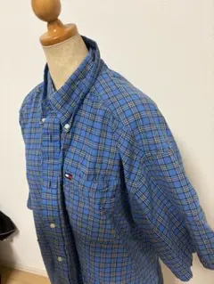 Tommy Hilfiger 半袖チェックシャツ L