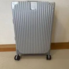 シルバー キャリーケース トラベルバッグ