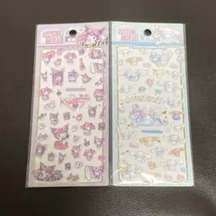 【希少】　サンリオ　立体シール　クロミ　シナモン　海外正規品　ぷっくり　ぷくぷく