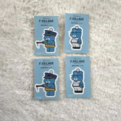 F VILLAGE えふたん ステッカー 2種4枚セット