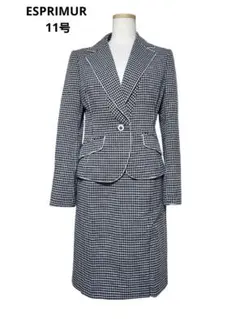 ESPRIMUR 11号　ラメ入りスカートスーツ　セットアップ　セレモニー