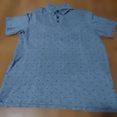 90s George ポロシャツ グレー 総柄 Mサイズのサムネイル